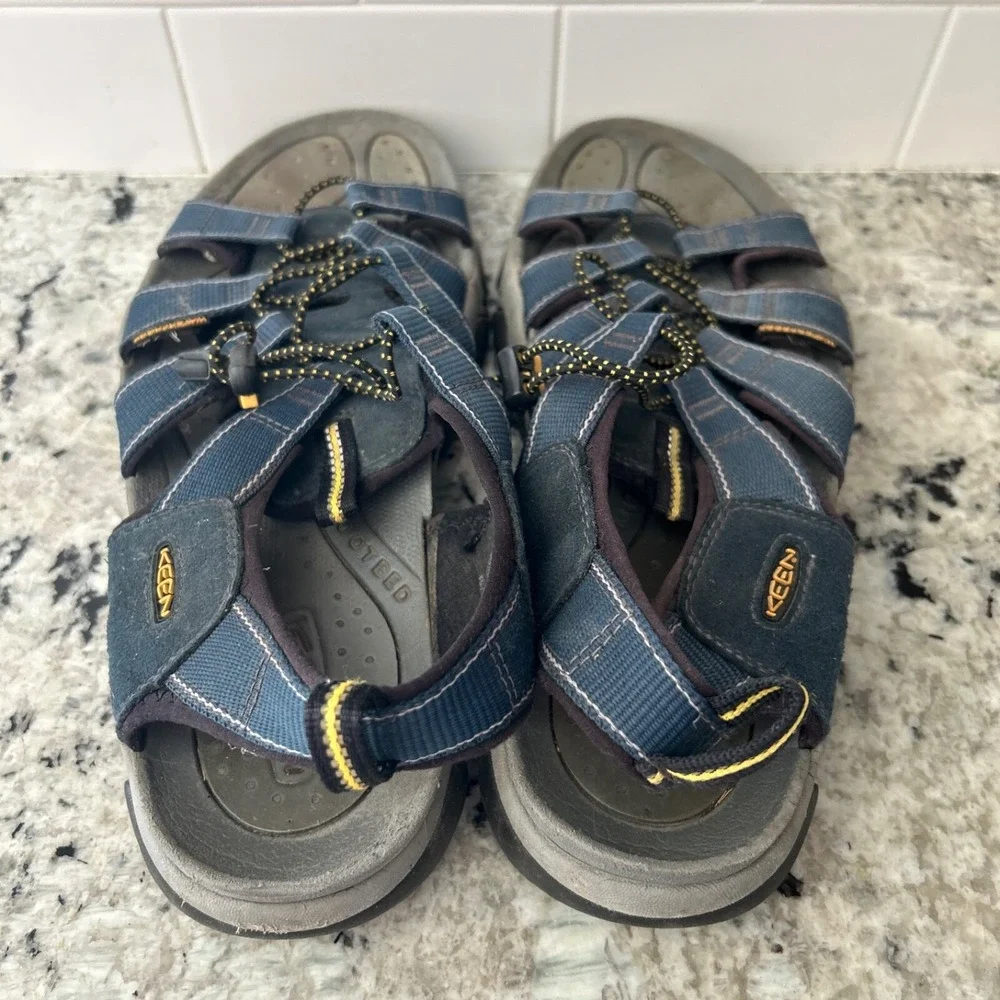 KEEN Men's Newport H2 Closed Toe Water Sandals‎ 1001931 Size 13 Blue Gray